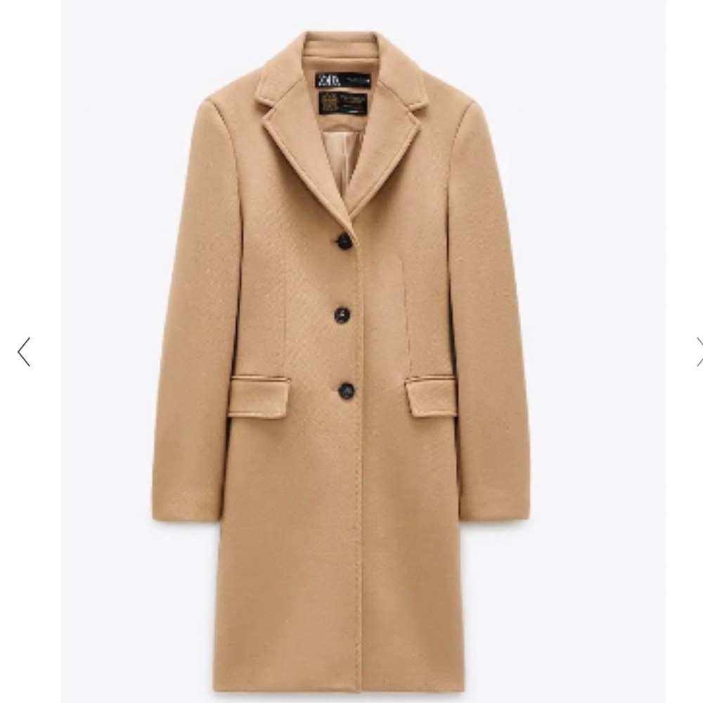 Zara Coat Tan Camel